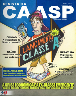 Capa da Revista da CAASP Edição Número 20 - Dezembro de 2015