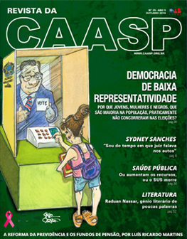 Capa da Revista da CAASP Edição Número 25 - Outubro de 2016