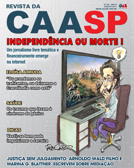 Capa da Revista da CAASP Edição Número 30 - Agosto de 2017