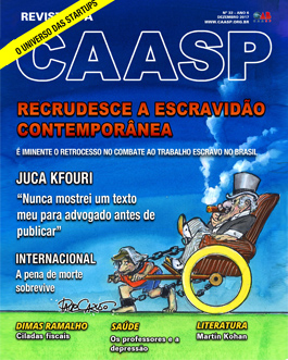 Capa da Revista da CAASP Edição Número 32 - Dezembro de 2017