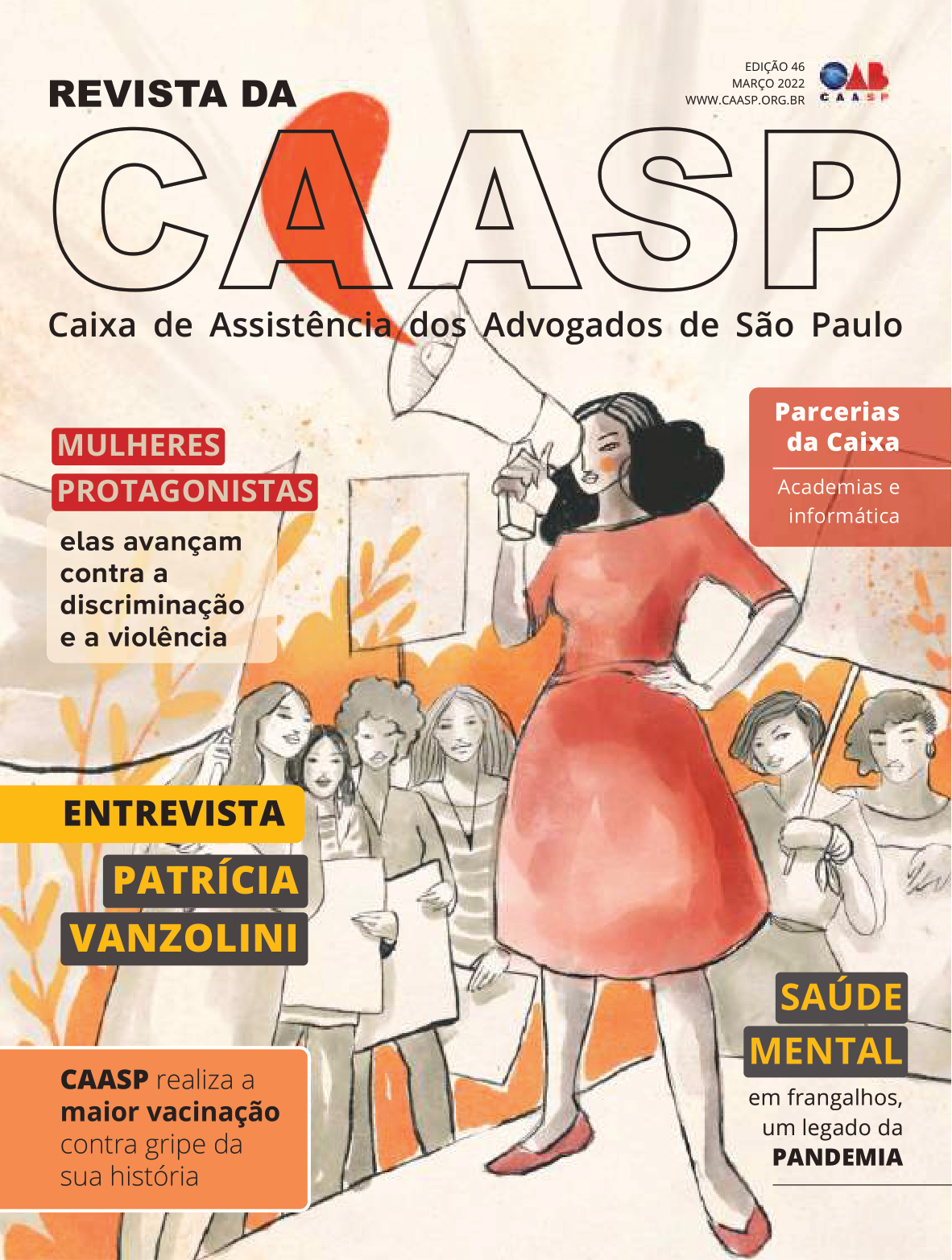 Capa da Revista da CAASP Edição Número 46 - Março de 2022