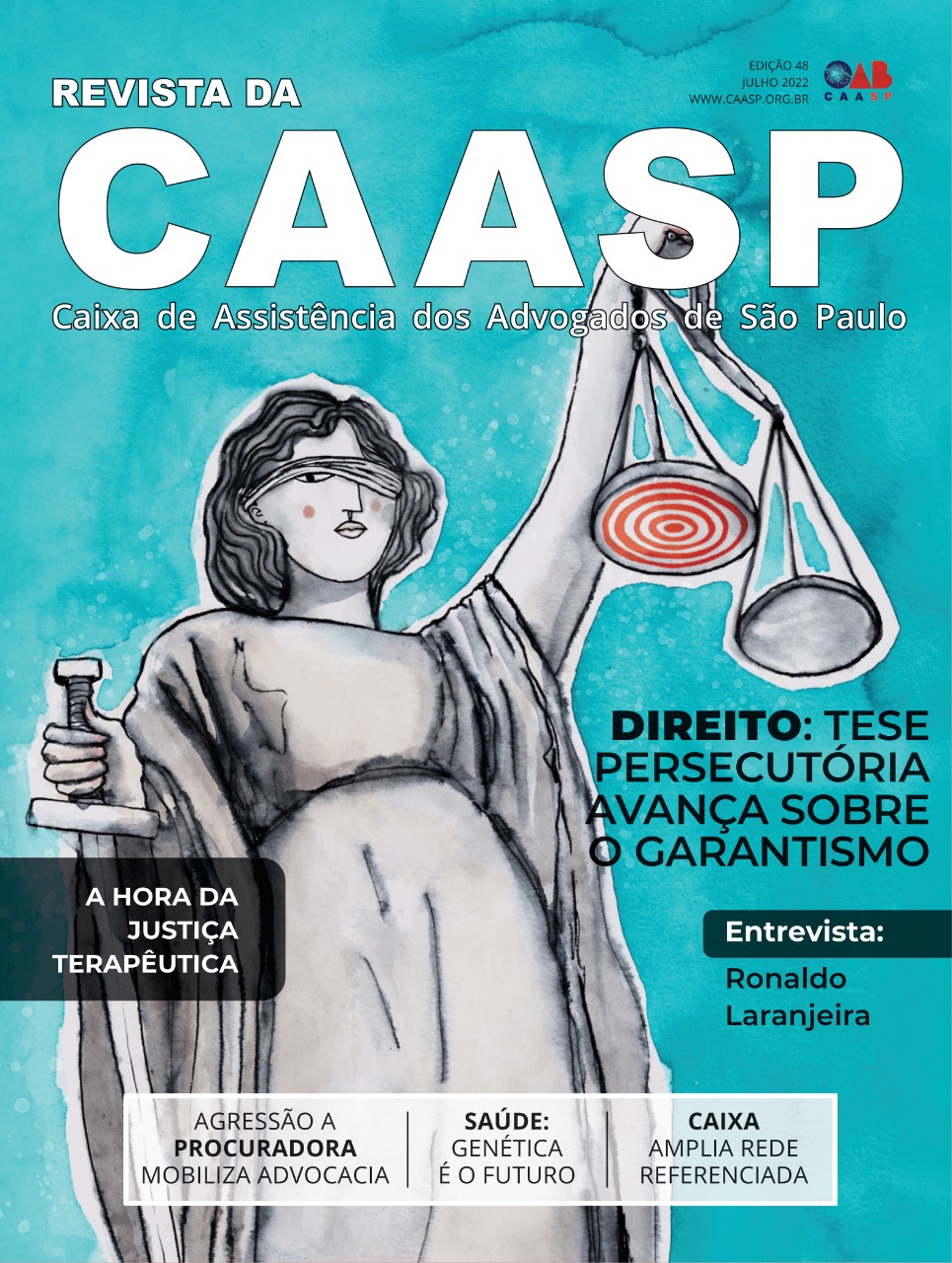 Capa da Revista da CAASP Edição Número 48 - Julho de 2022
