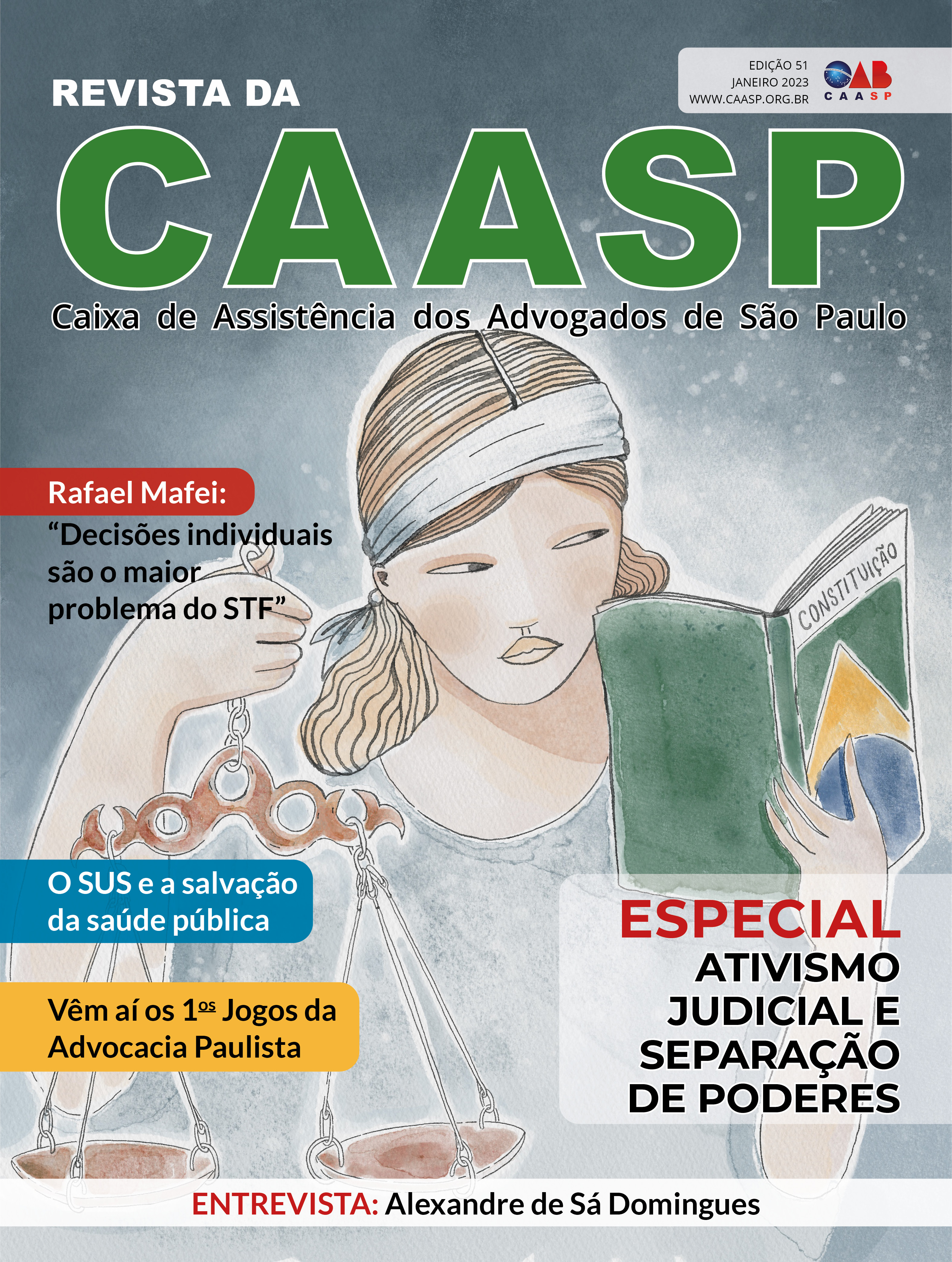 Capa da Revista da CAASP Edição Número 51 - Janeiro de 2023
