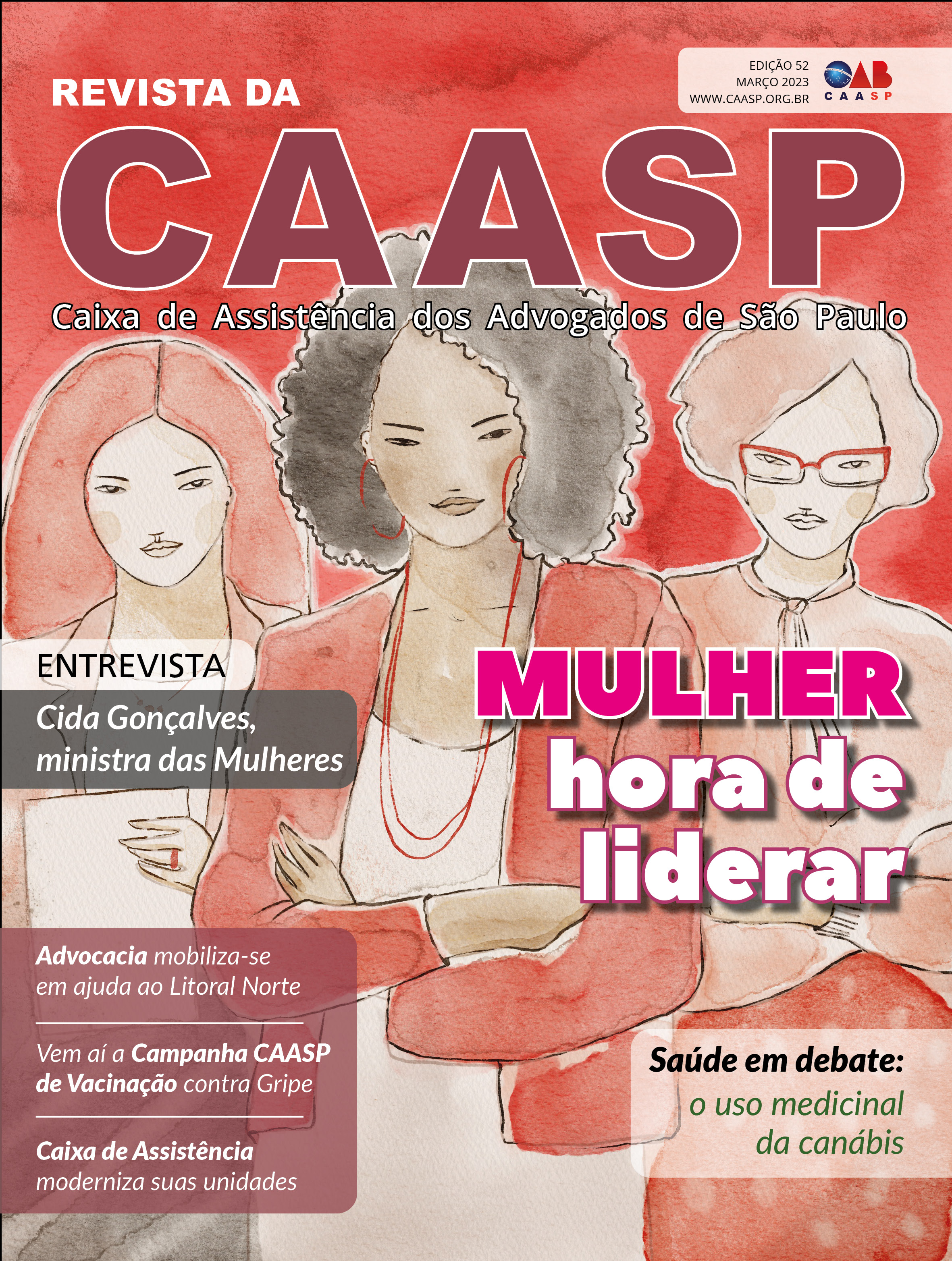 Capa da Revista da CAASP Edição Número 52 - Março de 2023